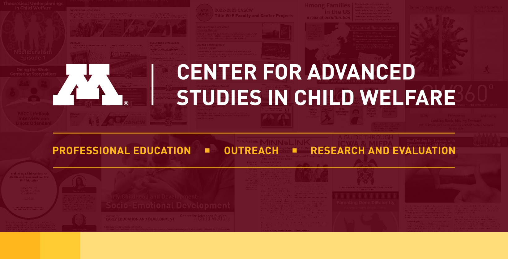 Center for Advanced Studies in Child Welfare - Professional Education, Outreach, Research and Evaluation