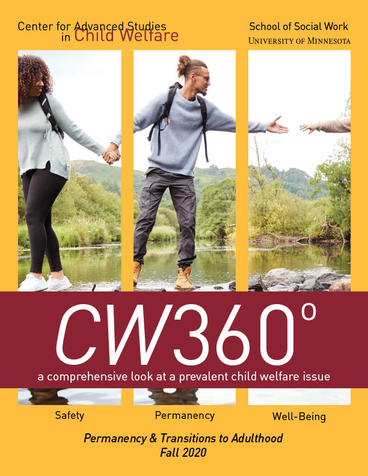 CW360 Fall 2020 edition cover featuring Permanency and Transitions to Adulthood