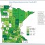 DHS Map of MN showing re-entry percentages by county