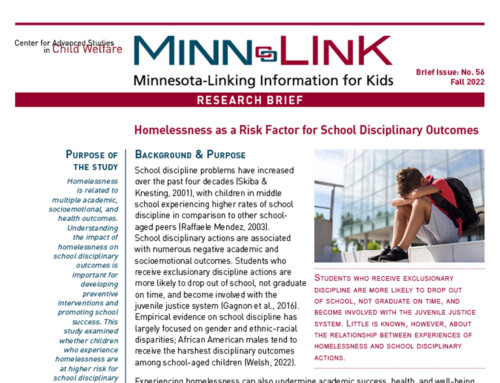 Homelessness as a Risk Factor for School Disciplinary Outcomes (ML#56)