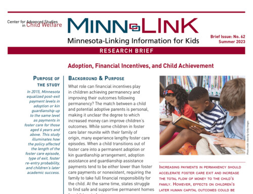 Adoption, Financial Incentives, and Child Achievement (ML #62)